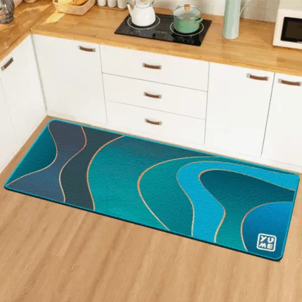 YUME Karpet Lantai / Keset Anti Selip ukuran 50x140 Motif Deep Blue Sea