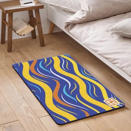 YUME Karpet Lantai / Keset Anti Selip ukuran 50x80 Motif Summer Wave