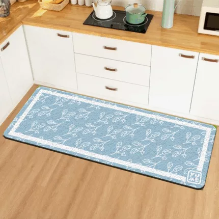 YUME Karpet Lantai / Keset Anti Selip ukuran 50x140 Motif Snow Flower