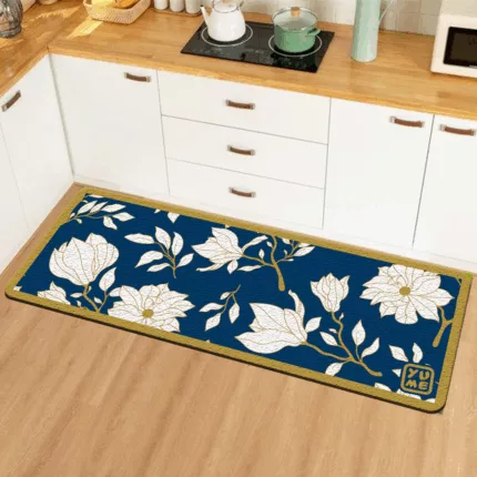 YUME Karpet Lantai / Keset Anti Selip ukuran 50x140 Motif Moonstone Peony